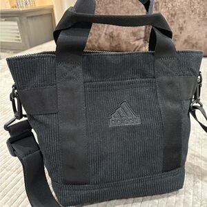 Adidas Black Corduroy Messenger Bag